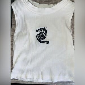 ZAFUL RIBBED DRAGON CROP /